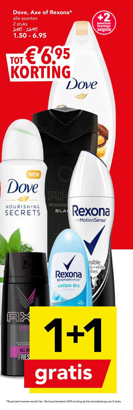 Dove   deodorant, douchegel folder aanbieding bij  Deen - details