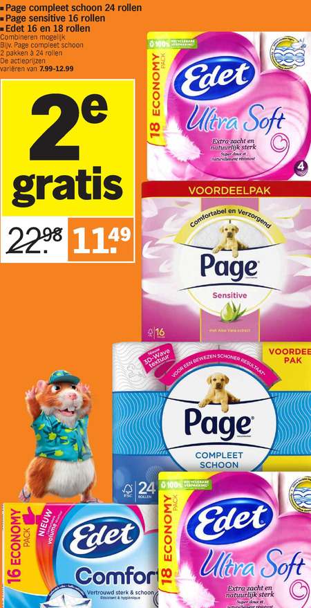 Page   toiletpapier folder aanbieding bij  Albert Heijn - details