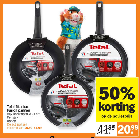 Tefal   koekenpan folder aanbieding bij  Albert Heijn - details