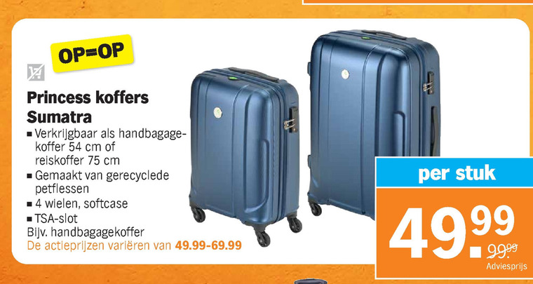 Aja hefboom Bederven Princess Traveler koffer folder aanbieding bij Albert Heijn - details