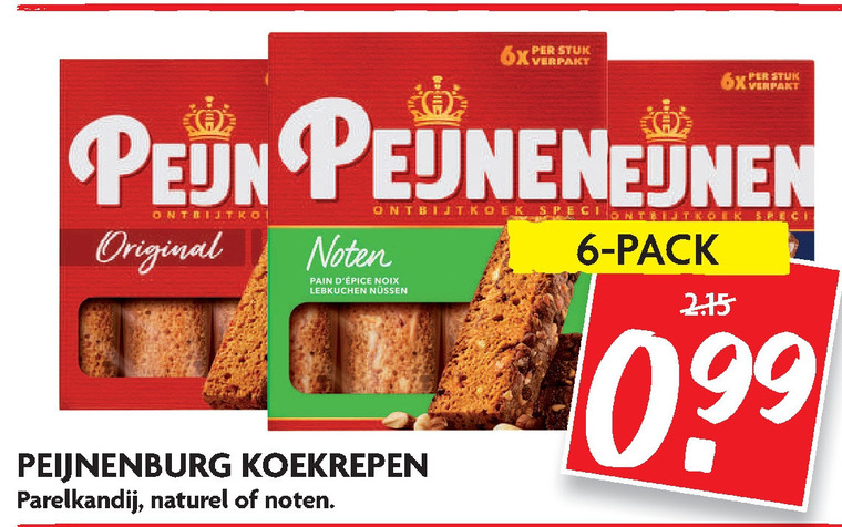 Peijnenburg   ontbijtkoekreep folder aanbieding bij  Dekamarkt - details