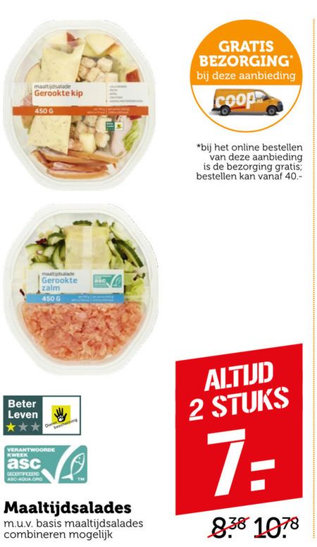 Coop Huismerk   maaltijdsalade folder aanbieding bij  Coop - details