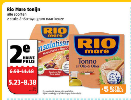 Rio Mare   tonijn in blik folder aanbieding bij  Poiesz - details