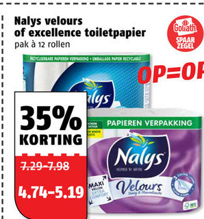 Nalys   toiletpapier folder aanbieding bij  Poiesz - details