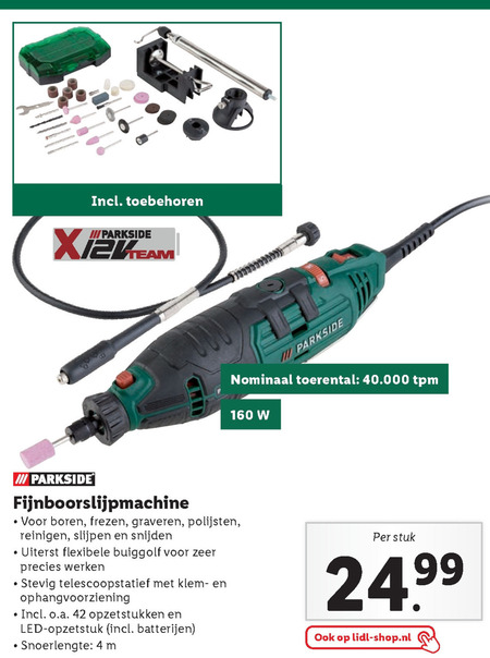 Parkside   multitool folder aanbieding bij  Lidl - details