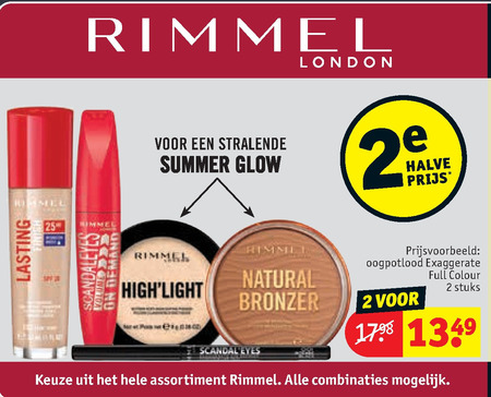 Rimmel   mascara, oogschaduw folder aanbieding bij  Kruidvat - details