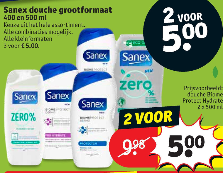 Sanex   douchegel folder aanbieding bij  Kruidvat - details