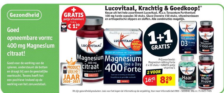 Lucovitaal   voedingssupplement folder aanbieding bij  Kruidvat - details