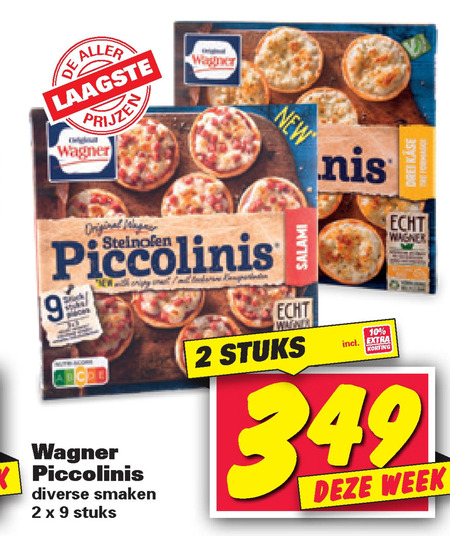 Wagner   diepvriespizza folder aanbieding bij  Nettorama - details