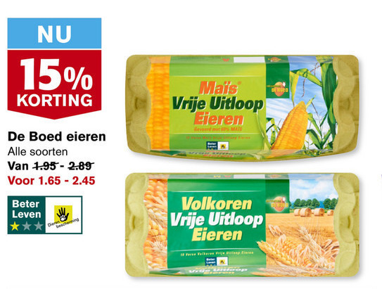 De Boed   scharreleieren folder aanbieding bij  Hoogvliet - details