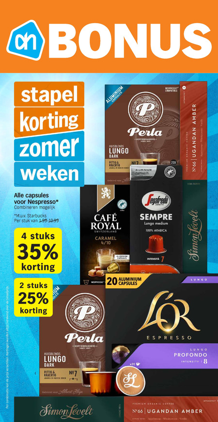 Illy   koffiecups folder aanbieding bij  Albert Heijn - details