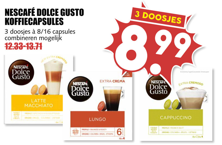 Nescafe   dolce gusto capsules folder aanbieding bij  MCD Supermarkt Basis - details