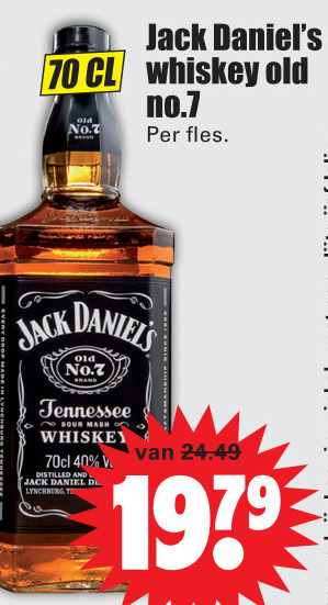 Jack Daniels   whisky folder aanbieding bij  Dirk - details