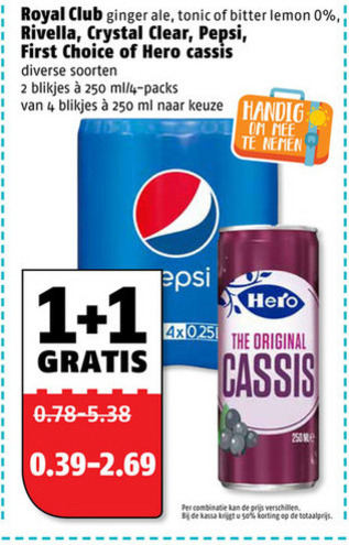 Rivella   frisdrank, cola folder aanbieding bij  Poiesz - details