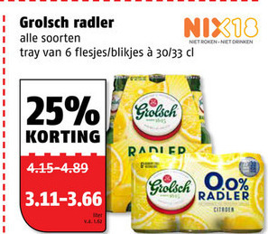 Grolsch   radler bier folder aanbieding bij  Poiesz - details