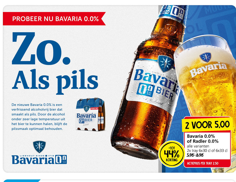 Bavaria   radler bier folder aanbieding bij  Jan Linders - details