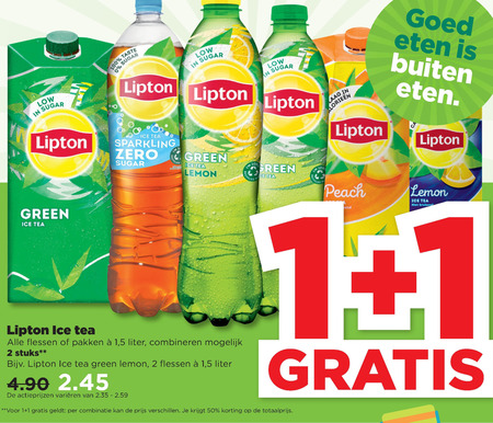 Lipton   ice tea folder aanbieding bij  Plus - details