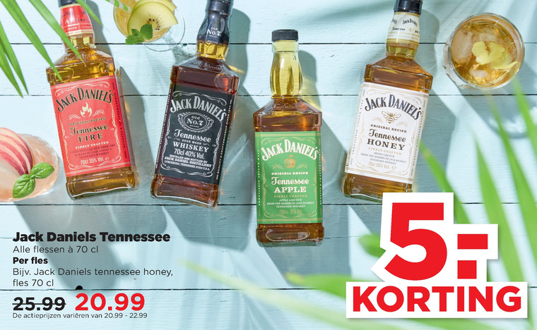 Jack Daniels   whisky folder aanbieding bij  Plus - details