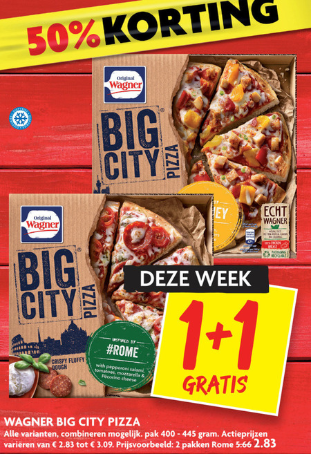 Wagner   diepvriespizza folder aanbieding bij  Dekamarkt - details