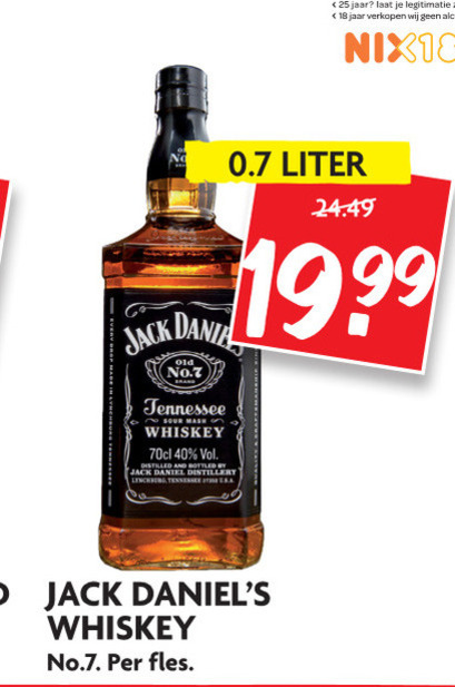 Jack Daniels   whisky folder aanbieding bij  Dekamarkt - details