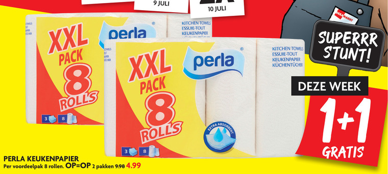 Perla   keukenpapier folder aanbieding bij  Dekamarkt - details