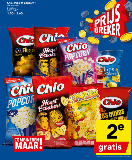 Chio   zoutje, chips folder aanbieding bij  Deen - details