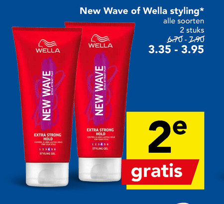 New Wave   haargel, hairspray folder aanbieding bij  Deen - details