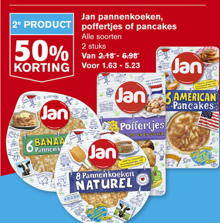 Jan   pannenkoek, poffertjes folder aanbieding bij  Hoogvliet - details