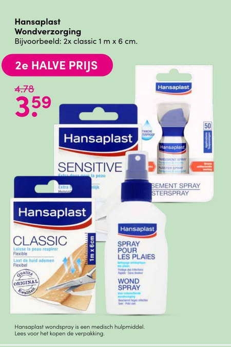 Hansaplast   blaarpleisters, pleister folder aanbieding bij  DA - details