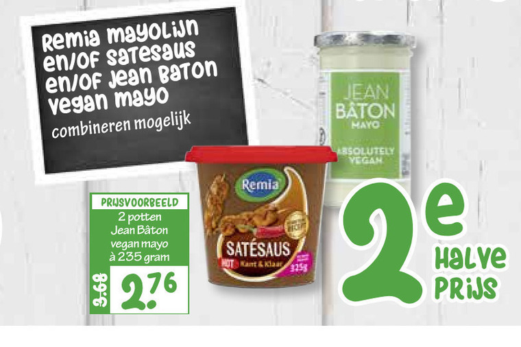 Jean Baton   satesaus, mayonaise folder aanbieding bij  Boons Markt - details