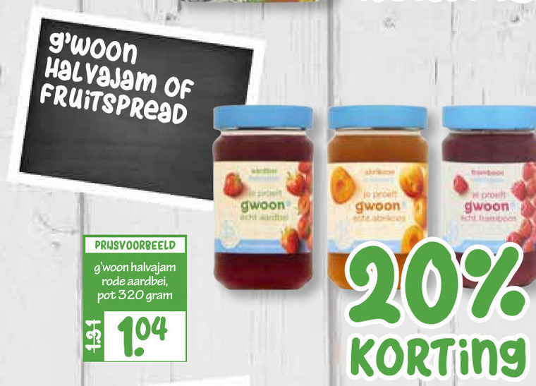 Gwoon   jam folder aanbieding bij  Boons Markt - details