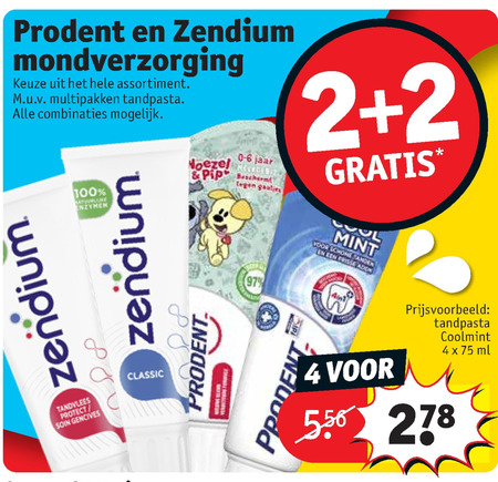 Zendium   tandpasta folder aanbieding bij  Kruidvat - details