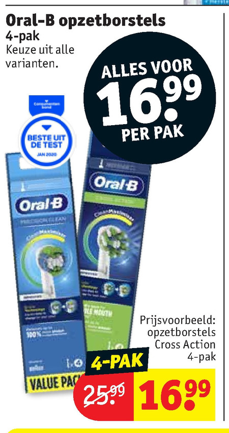 Braun Oral-B   opzetborstel folder aanbieding bij  Kruidvat - details