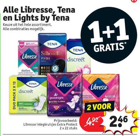 Libresse   maandverband, incontinentieverband folder aanbieding bij  Kruidvat - details