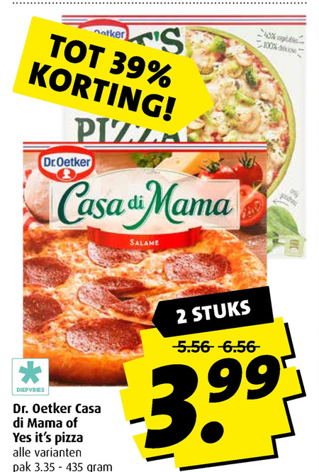 Dr Oetker   diepvriespizza folder aanbieding bij  Boni - details