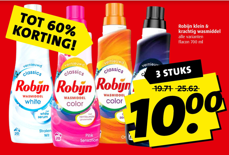 Robijn   wasmiddel folder aanbieding bij  Boni - details