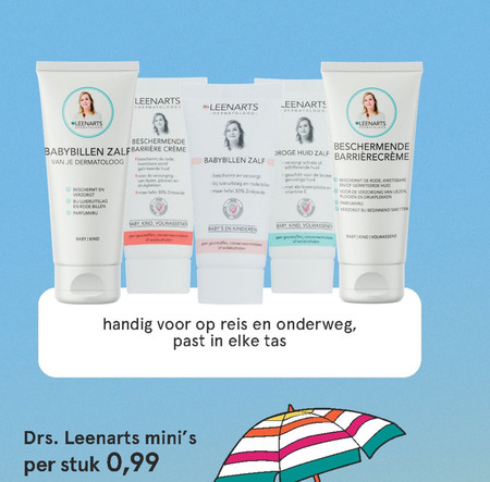 Drs Leenarts   gezichtsverzorging, dagcreme folder aanbieding bij  Etos - details