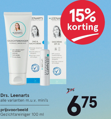 Drs Leenarts   dagcreme, gezichtsverzorging folder aanbieding bij  Etos - details