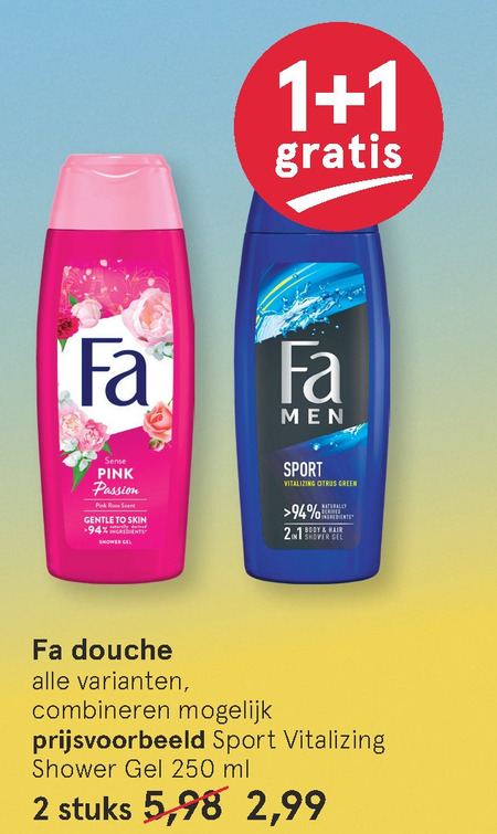 Fa   douchegel folder aanbieding bij  Etos - details