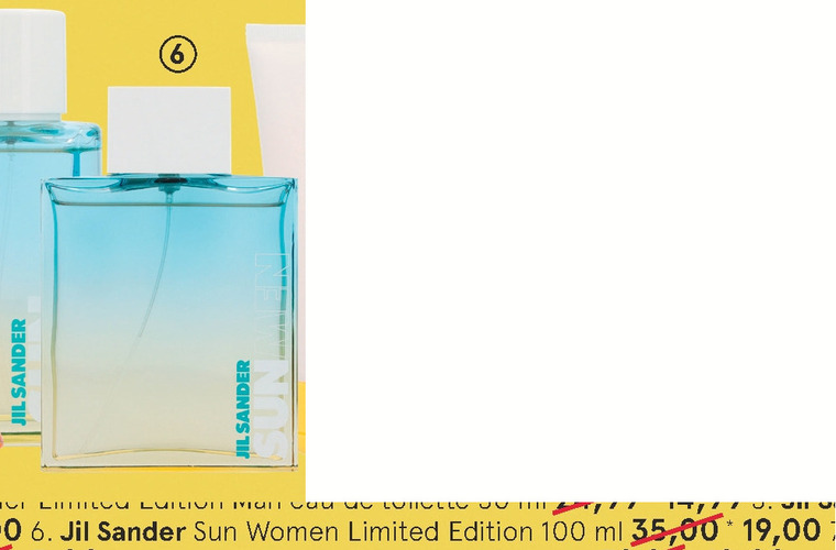 Jil Sander   eau de toilette folder aanbieding bij  Etos - details