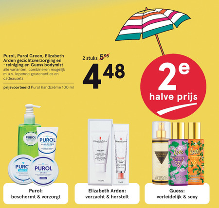 Elizabeth Arden   gezichtsverzorging, dagcreme folder aanbieding bij  Etos - details