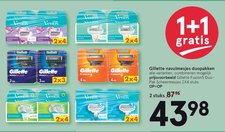 Gillette Venus   dames scheermesje, scheermesjes folder aanbieding bij  Etos - details