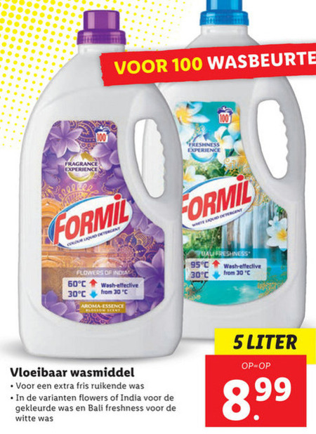 Formil   wasmiddel folder aanbieding bij  Lidl - details