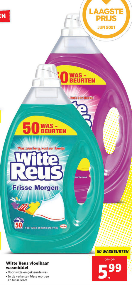 Frisse Reus   wasmiddel folder aanbieding bij  Lidl - details