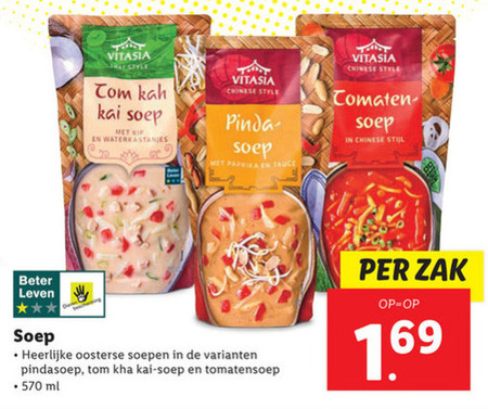 Vitasia   soep folder aanbieding bij  Lidl - details