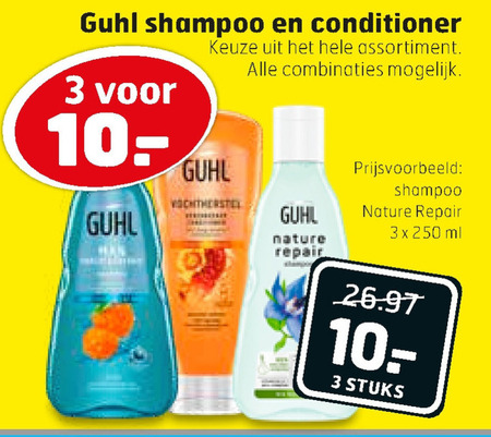 Guhl   conditioner, shampoo folder aanbieding bij  Trekpleister - details