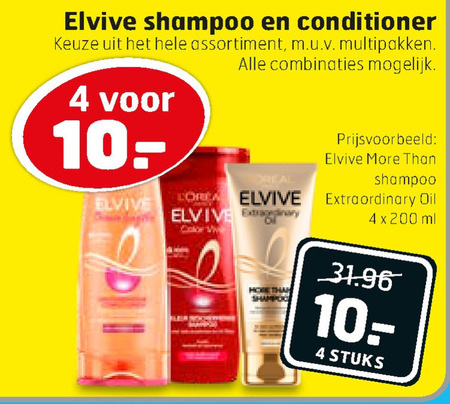 Elvive   shampoo, conditioner folder aanbieding bij  Trekpleister - details