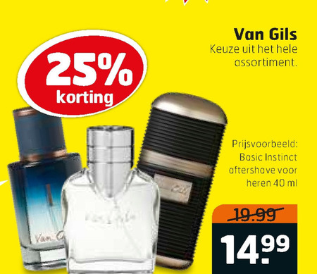 Van Gils   eau de toilette, aftershave folder aanbieding bij  Trekpleister - details