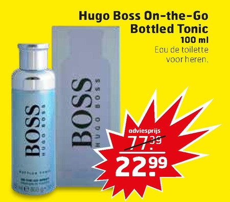 Hugo Boss   eau de toilette folder aanbieding bij  Trekpleister - details