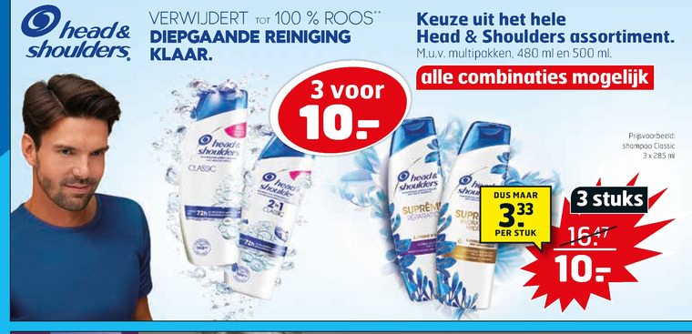 Head and Shoulders   shampoo folder aanbieding bij  Trekpleister - details